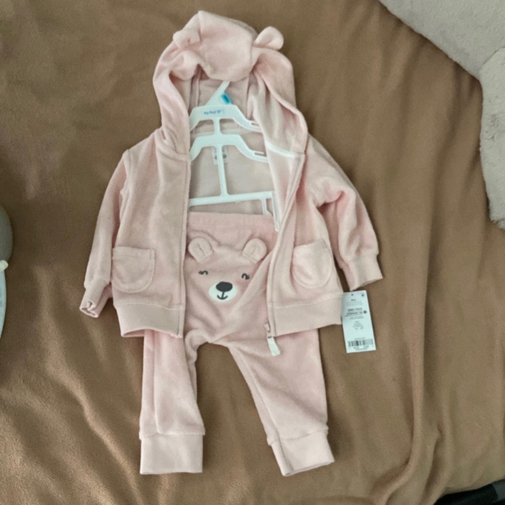 New Carter’s Baby pink 3 piece outfit